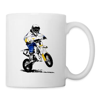 Kinder Motocross - KIDS MX - Mug - white - Right