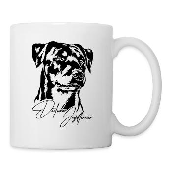 Chiens de chasse Terrier allemand Portrait Wilsigns - Mug blanc - blanc - Droite