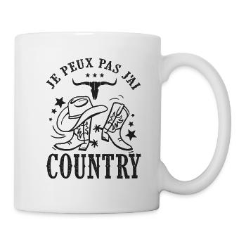 je peux pas j ai country cadeau danse country - Mug blanc - blanc - Droite