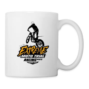 Trial - Trialsport - Moto Trial - Motorcycle Trial - Tasse - Weiß - Rechts