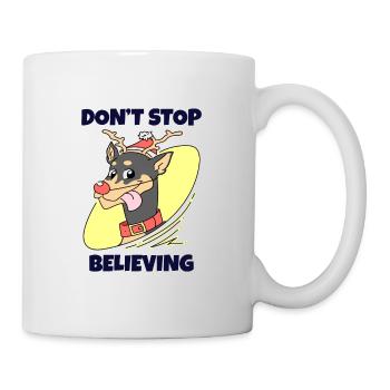 Merry christmas happy holidays christmas gift - Tasse - Weiß - Rechts