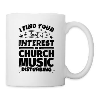 Kirchenmusik lustiges Geschenk - Tasse - Weiß - Rechts