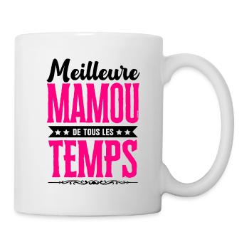 Meilleure Mamou de Tous les Temps - Rose/Noir - Mug blanc - blanc - Droite