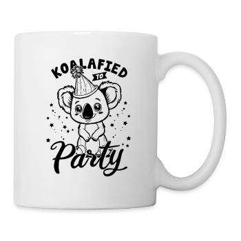 Koalafied à la fête Koala en disant drôle de fête d’enfant - Mug blanc - blanc - Droite