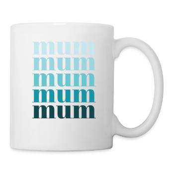 Mum turquoise - Mug - white - Right