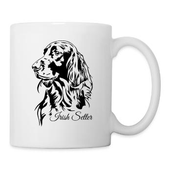 Setter irlandais Chien de chasse Chiens de chasse Chiens Wilsigns - Mug blanc - blanc - Droite