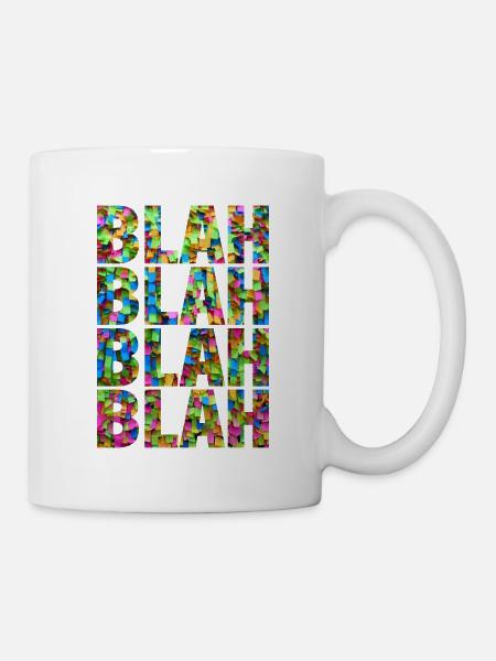 BLAH blah Blah Confetti - Tasse - Weiß