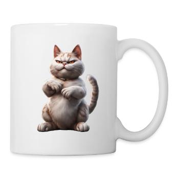 Bad Cat | Freche Katze - Tasse - Weiß - Rechts