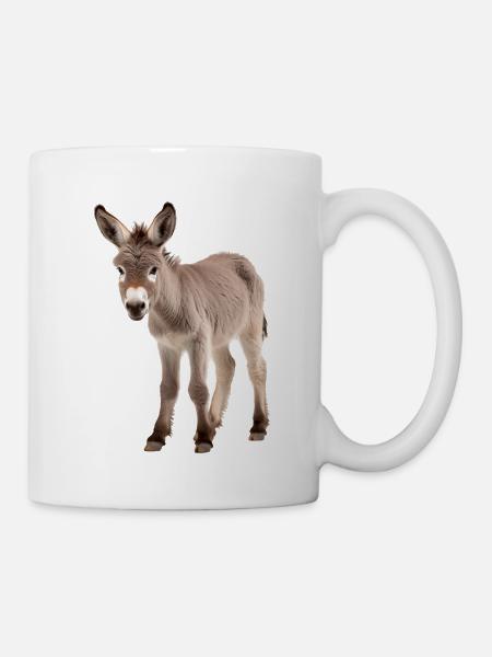 Baby Donkey Esel - Tasse - Weiß