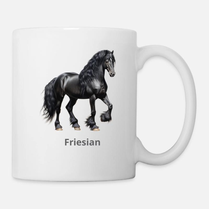 Friesian Horse - Mug blanc - blanc