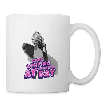 gone surfing at Teahupoo bay - Mug blanc - blanc - Droite
