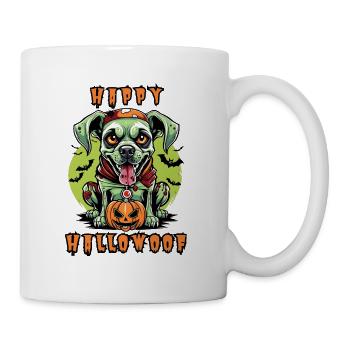 Happy Hallowoof Halloween Dog - Mug - white - Right