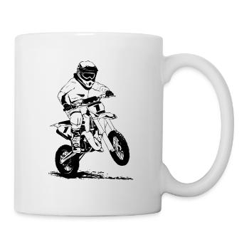 Kinder Motocross - KIDS MX - Mug - white - Right