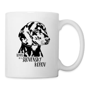 Loved by a Slovensky Kopov Dog Dog Wilsigns - Mug - white - Right