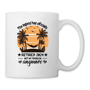 Legend Has Officially Retired 2024 Not My Problem - Mug - white - Right