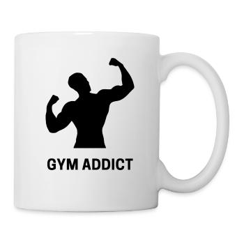 Gym Addict - Tasse - Weiß - Rechts