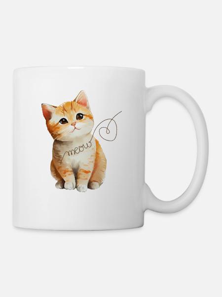 Katzenbaby - Tasse - Weiß
