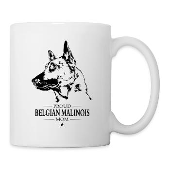 Proud Belgian Malinois Mom Dog Dog Wilsigns - Mug - white - Right