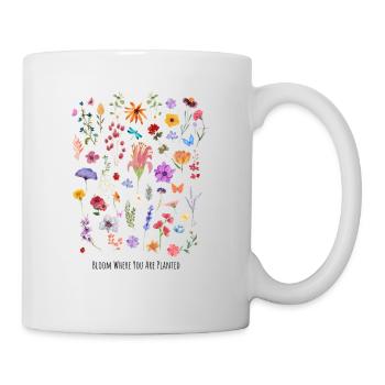 T-shirt floral Bloom with Grace - Collection Natur - Mug - white - Right