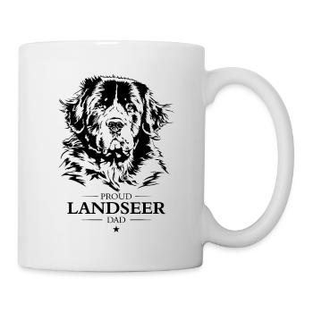 Landseer Papa Chien Chien Wilsigns - Mug blanc - blanc - Droite