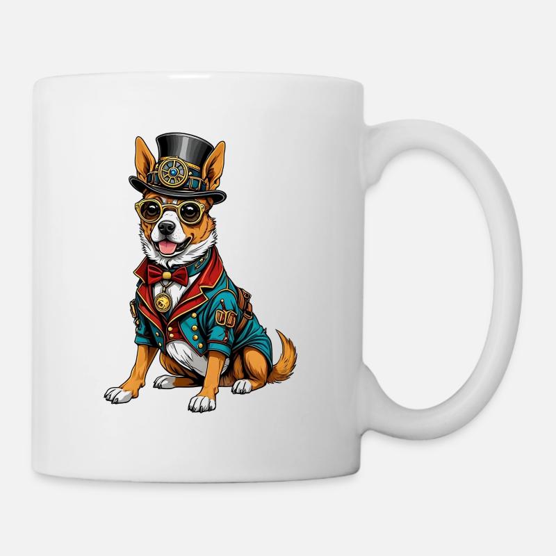 Chien steampunk - Mug blanc - blanc