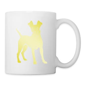 Pinscher Dog Silhouette - Mug - white - Right