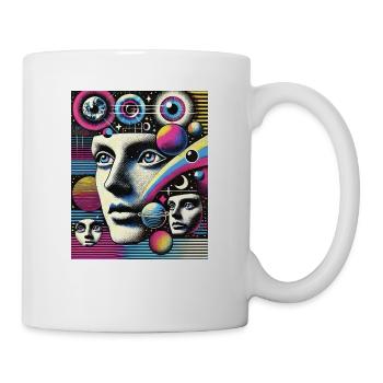 Celestial Mind - the universe in the head - Mug - white - Right