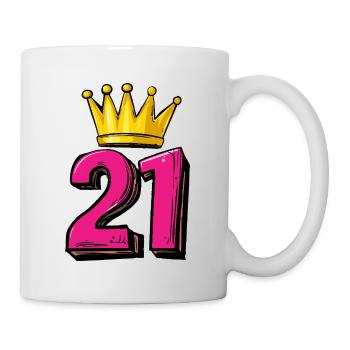 21 Number Krone - Mug - white - Right