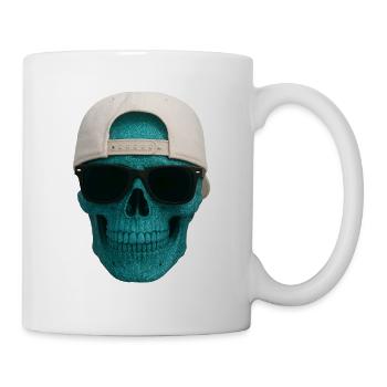 Totenkopf - Tasse - Weiß - Rechts