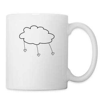 Cloud with Hearts - Mug - white - Right
