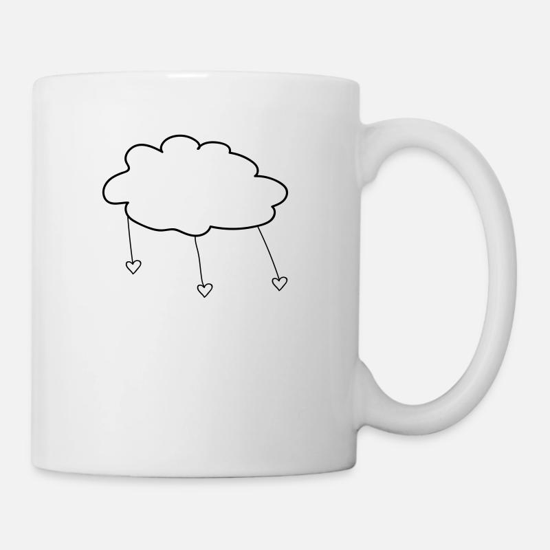 Cloud with Hearts - Mug - white