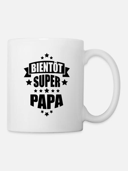 bientôt super papa - Mug blanc - blanc