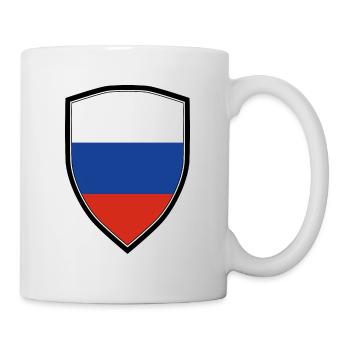 DRAPEAU BLASON DE LA RUSSIE - Mug blanc - blanc - Droite