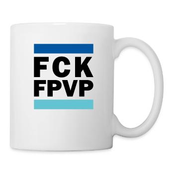 FCK FPVP Türkis Blau Dunkel - Tasse - Weiß - Rechts