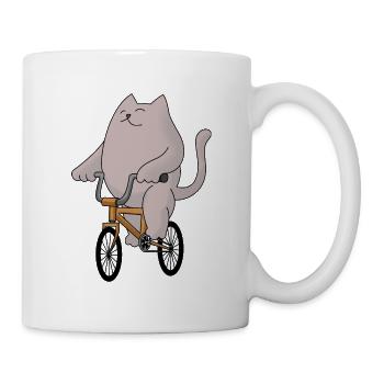 Cat bike - Mug - white - Right