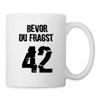 42 - Tasse - Weiß - Rechts