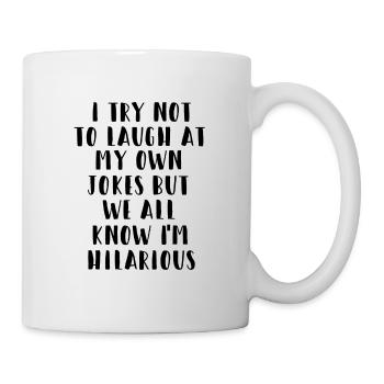 funny funny cool funny sayings laugh jokes - Mug - white - Right