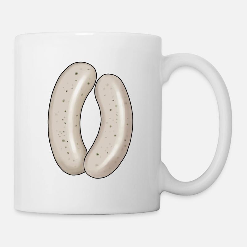 Tente à bière Weisswurst Bavarian Breakfast - Mug blanc - blanc