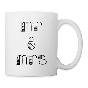 ICH LIEBE DICH. ICH LIEBE DICH. LIEBE. LIEBE. HERZ. HEIRAT - Tasse - Weiß - Rechts