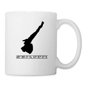 Garda | Coordinates | Black - Mug blanc - blanc - Droite