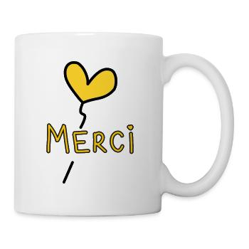 THANK YOU. THANKS. THANK YOU. ANNIVERSARY. BIRTH. - Mug - white - Right