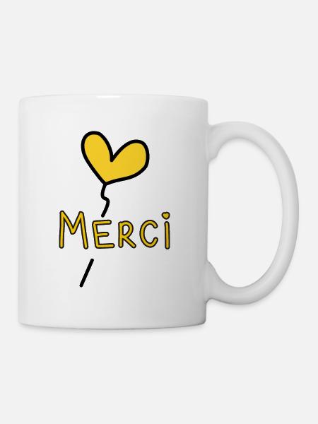 VIELEN DANK. DANKE. VIELEN DANK. JAHRESTAG. GEBURT. - Tasse - Weiß