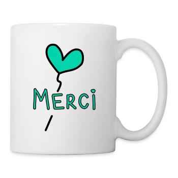 THANK YOU. THANKS. THANK YOU. ANNIVERSARY. BIRTH. - Mug - white - Right
