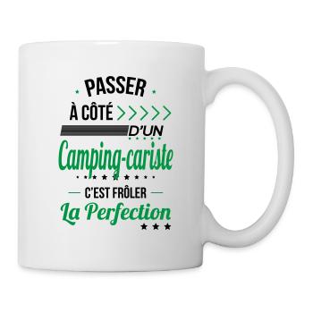 Camping-cariste - Frôler la perfection - Mug blanc - blanc - Droite
