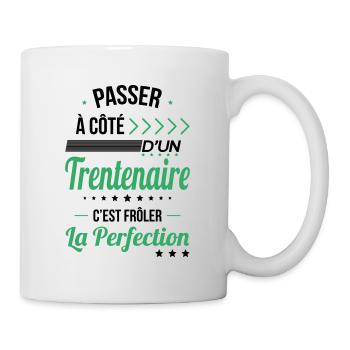 Anniversaire 30 ans - Trentenaire Perfection - Mug blanc - blanc - Droite