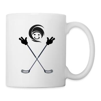 floorball floorball floorball joueur unihoc - Mug blanc - blanc - Droite