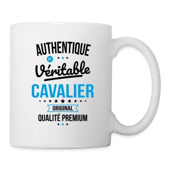 Authentique et véritable cavalier - Original - Mug blanc - blanc - Droite