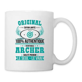 Authentique et véritable archer - Original - Mug blanc - blanc - Droite