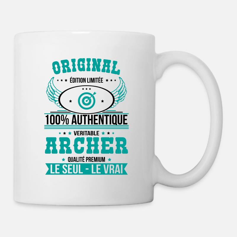 Authentique et véritable archer - Original - Mug blanc - blanc
