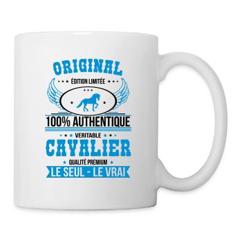 Authentique et véritable cavalier - Original - Mug blanc - blanc - Droite